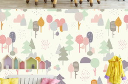 水彩小姐姐背景图片素材,邂逅浪漫小姐姐的清新背景世界